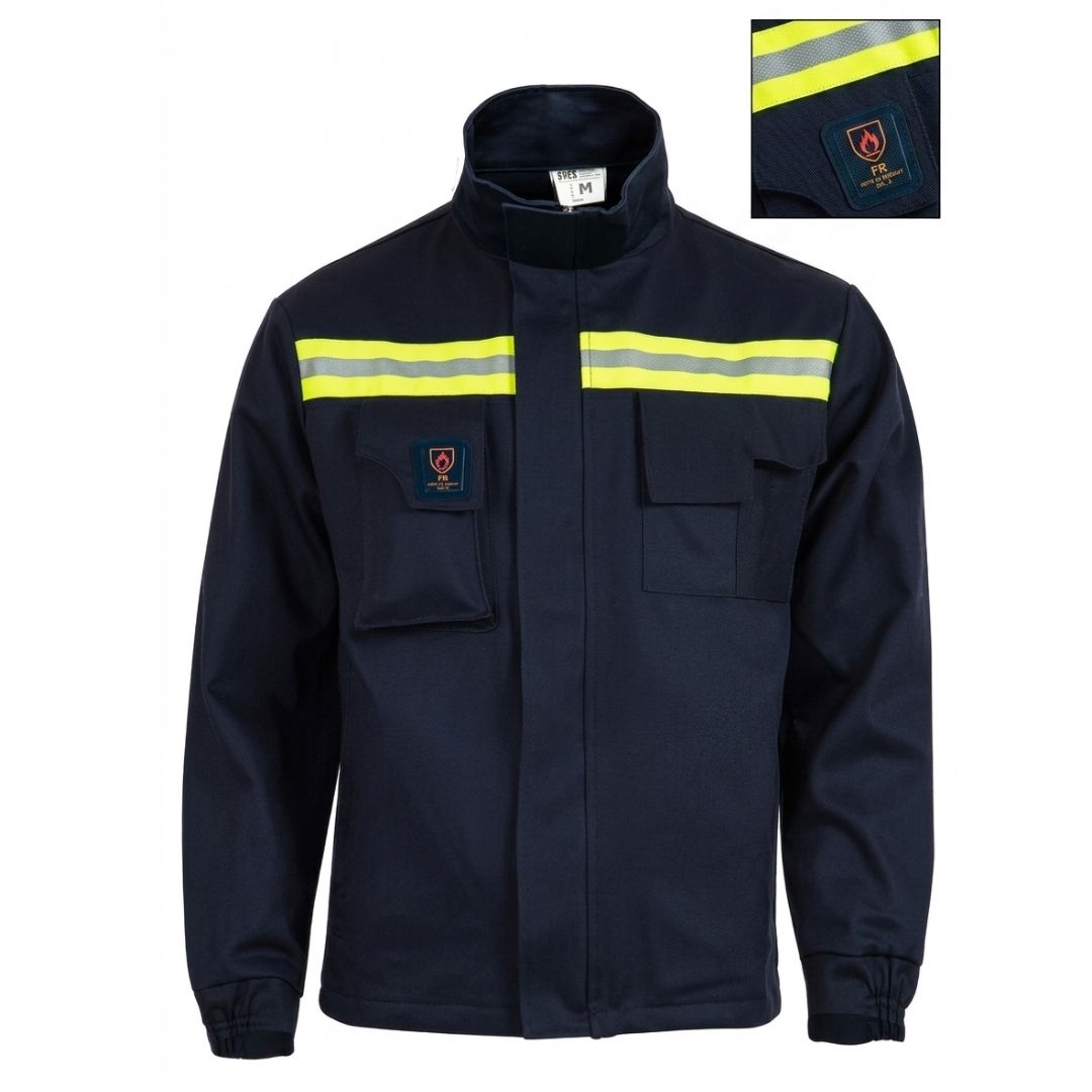 Chaqueta Ignífuga Azul Cat.2 (Sin forro)