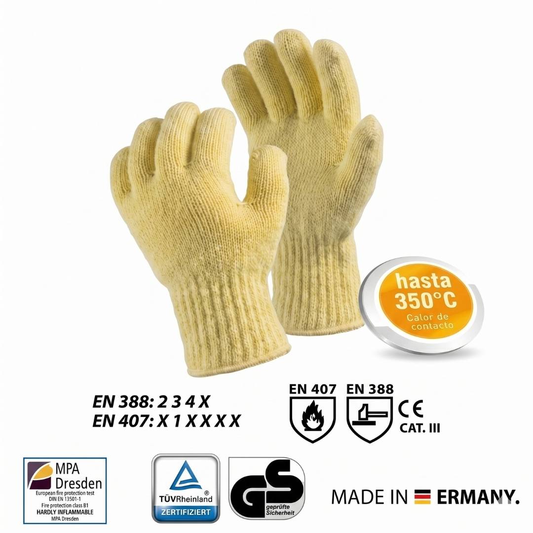 Guante de Kevlar® Original DuPont™ para Alta Temperatura (Hasta 350°C)